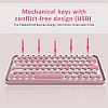 RAPOO Ralemo Pre 5 Mechanical Keyboard with Multi-Mode Technology (Bluetooth) (Pink)