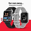 CrossBeats Ignite Pro Smart Watch for Men and women (Ice Silver)