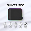 Archer Tech Lab Quiver 200 Gaming Mousepad, 15 RGB Modes, Wrist Rest Hard Mousepad