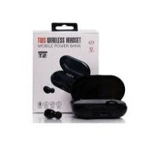 AIRTREE T2 TWS 5.0 Bluetooth In Ear Earphone Power Bank with led Display Earbuds Compatible for All Smartphone (Black) AIRTREE T2 TWS 5.0 Bluetooth In Ear Earphone Power Bank with led Display Earbuds Compatible for All Smartphone (Black)