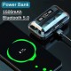 AIRTREE T2 TWS 5.0 Bluetooth In Ear Earphone Power Bank with led Display Earbuds Compatible for All Smartphone (Black)