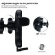 Portronics Clamp Y Adjustable Air Vent Mobile Holder for Car with 360° Rotational, One Click Release Button Black)