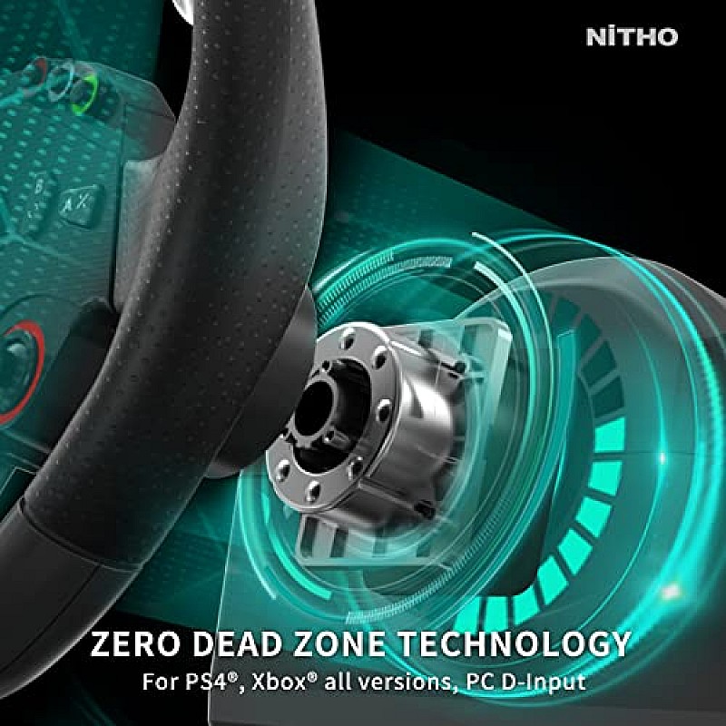 NiTHO Drive Pro ONE Gaming Racing Wheel with Separate Shifter and Floor Pedals, Steering Wheel for PC, PS4, Xbox One, Xbox Series