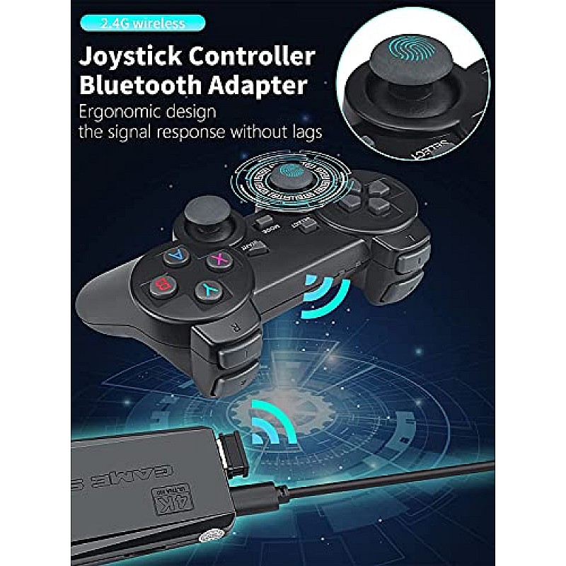 New World TV Video Game Wireless Retro Game Console, Plug and Play Video Game Stick Built in 10000+ Games Wireless Controllers