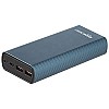 Amazon Basics 20000 Mah Lithium Polymer 22.5W Fast Charging Power Bank Triple Output Type C 2 USB Dual Input Metallic Blue