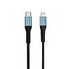 amazon basics Usb C To Lightning Aluminum With Nylon Braided Mfi Certified Charging Cable (Grey, 2 Meter) Black