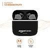 Amazon Basics Bluetooth 5.0 Truly Wireless in Ear Earbuds with mic, Up to 38 Hours Playtime, IPX-5 Rated, Type-C Charging Case, Touch Controls, Voice Asst Black