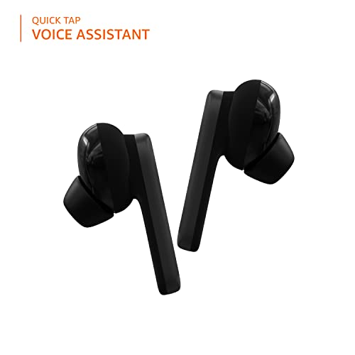 Amazon Basics Bluetooth 5.0 Truly Wireless in Ear Earbuds with mic, Up to 38 Hours Playtime, IPX-5 Rated, Type-C Charging Case, Touch Controls, Voice Asst Black Amazon Basics Bluetooth 5.0 Truly Wireless in Ear Earbuds with mic, Up to 38 Hours Playtime, IPX-5 Rated, Type-C Charging Case, Touch Controls, Voice Asst Black