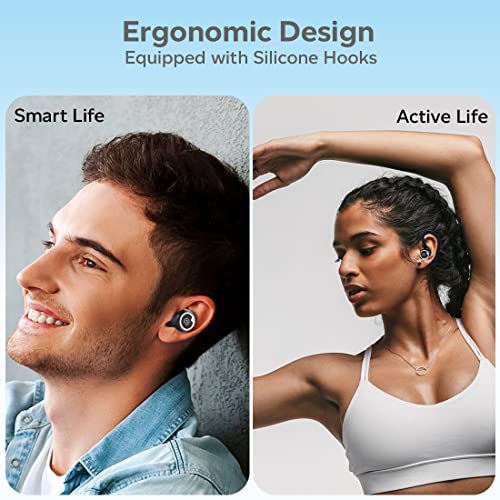 pTron Bassbuds Sports V2 Bluetooth 5.3 Headphone with Mic, Earhooks, 48Hrs Playtime pTron Bassbuds Sports V2 Bluetooth 5.3 Headphone with Mic, Earhooks, 48Hrs Playtime