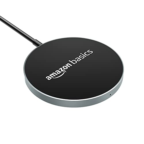 AmazonBasics Magnetic Wireless Charger 15W Fast Charging Circular Pad Compatible with iPhone AmazonBasics Magnetic Wireless Charger 15W Fast Charging Circular Pad Compatible with iPhone