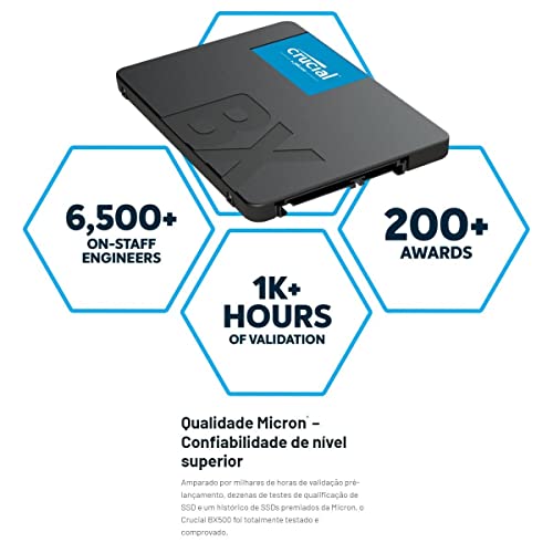 Crucial BX500 500GB 2.5-inch SATA 3D NAND Internal SSD Upto 550 MB/s Crucial BX500 500GB 2.5-inch SATA 3D NAND Internal SSD Upto 550 MB/s