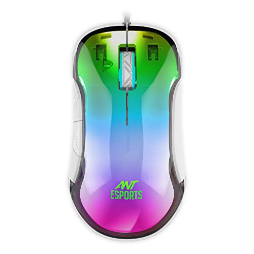 Ant Esports GM610 7D Crystal Full RGB Gaming Mouse White Ant Esports GM610 7D Crystal Full RGB Gaming Mouse White