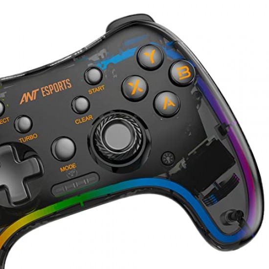 Ant Esports GP310R Wireless Game-Pad with Neon RGB, Support PS4, PS3, Xbox360 Gaming Console