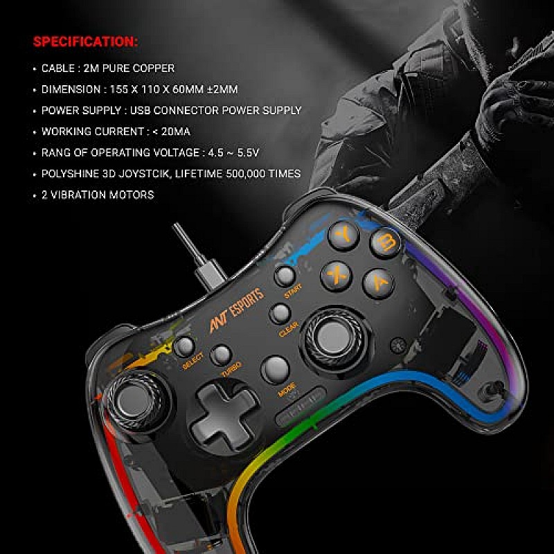 Ant Esports GP110R Wired GamePad