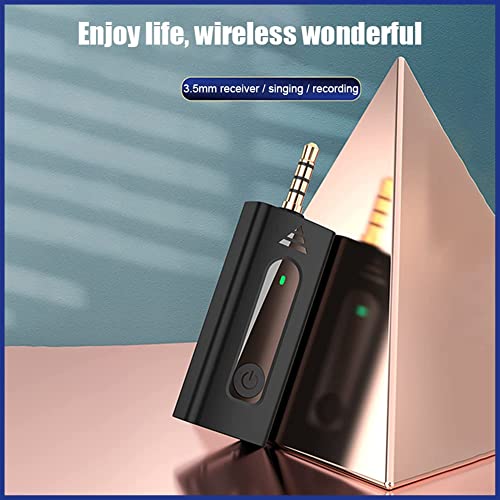 Careflection K-35 3.5mm Aux Dual Receivers (2 - Mics, 1 Input) Wireless Collar Microphone Lapel Lavalier Mic Plug & Play , Black Careflection K-35 3.5mm Aux Dual Receivers (2 - Mics, 1 Input) Wireless Collar Microphone Lapel Lavalier Mic Plug & Play , Black