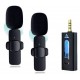 Careflection K-35 3.5mm Aux Dual Receivers (2 - Mics, 1 Input) Wireless Collar Microphone Lapel Lavalier Mic Plug & Play , Black