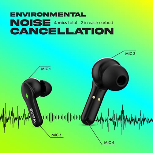 Wings Phantom 260 Truly Wireless in Ear Earbuds BLACK Wings Phantom 260 Truly Wireless in Ear Earbuds BLACK