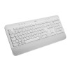 Logitech Signature K650 Wireless Keyboard with Wrist Rest, Full-Size, USB Receiver -White