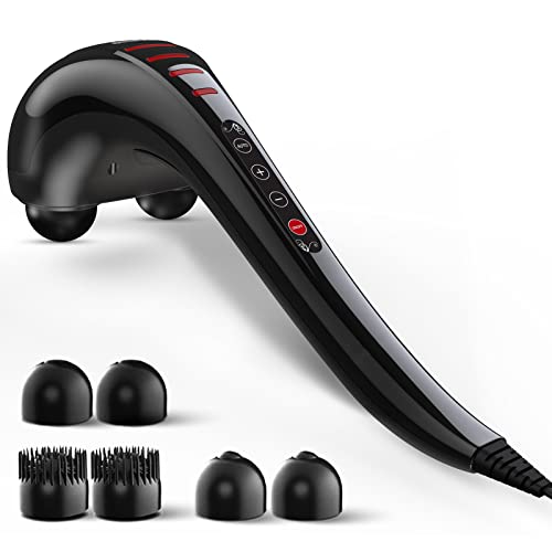 beatXP Thunder Elite Double Headed Full Body Massager Machine for Pain Relief with 3 Attachment Pairs Jade Black beatXP Thunder Elite Double Headed Full Body Massager Machine for Pain Relief with 3 Attachment Pairs Jade Black