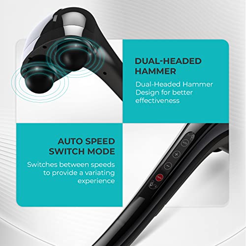 beatXP Thunder Elite Double Headed Full Body Massager Machine for Pain Relief with 3 Attachment Pairs Jade Black beatXP Thunder Elite Double Headed Full Body Massager Machine for Pain Relief with 3 Attachment Pairs Jade Black