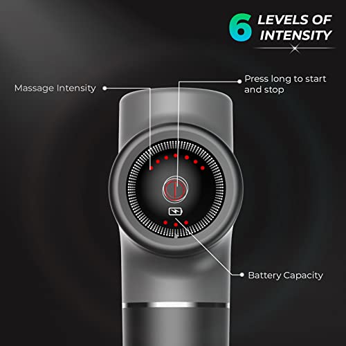 beatXP Flash Massage Gun, Body Massager Touch Button Percussion Gun Back Massager for Women & Men Metallic Silver beatXP Flash Massage Gun, Body Massager Touch Button Percussion Gun Back Massager for Women & Men Metallic Silver