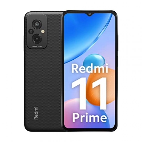 Redmi 11 Prime (Flashy Black, 4GB RAM, 64GB Storage) Refurbished