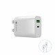 Portronics Adapto 44 20W Fast Wall Charger Adapter Type C White