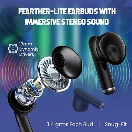 PTron Bassbuds Xtreme Truly Wireless in Ear Earbuds with mic Grey-Black PTron Bassbuds Xtreme Truly Wireless in Ear Earbuds with mic Grey-Black