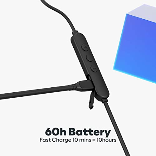 GOVO GoKixx 652 Bluetooth Neckband, 60 Hours Battery, ENC Technology, Fast Charge, Magnetic Buds, Gaming Mode (Black) GOVO GoKixx 652 Bluetooth Neckband, 60 Hours Battery, ENC Technology, Fast Charge, Magnetic Buds, Gaming Mode (Black)