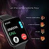 WRISTIO 2 Smartwatch, 1.9" Industry-Leading HD Display, BT Calling, Upto 30 Days Standby Time, Wireless Charging, Rotating Crown, Split Screen, Water Resistant, AI-Enabled Health Monitor, Black