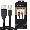 Duracell USB A to Micro Cables, 2A Braided Sync & Quick Charging Cable, 3.9 Feet (1.2M) Series 1 Black