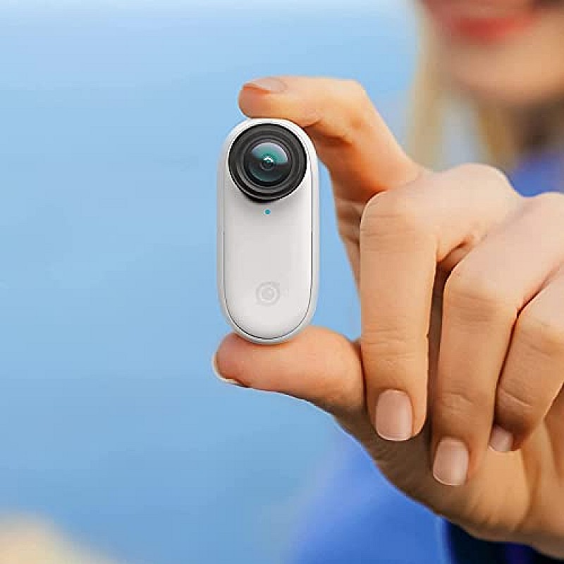 insta360 GO2 Small Action Camera, Weighs 27 g, Waterproof Upto 4 Meters, Image Stabilization, (2.54/5.8cm) Sensor (32GB Memory)