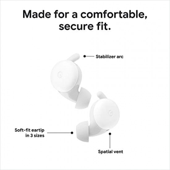 Google Nest Pixel Buds A-Series - In-Ear Wireless Earbuds - Headphones with Bluetooth with Mic-Dark Olive