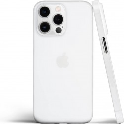 AIRTREE Polypropylene Back Cover for iPhone 14 Pro | Minimal Protect | Ultra Thin Anti Scratch Matte Finish Case (White)