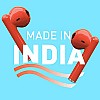 Syska Sonic Buds IEB450 True Wireless Earbuds with Ultra Sync Technology, 20Hr Play BackTime,(Cherry Red, Made in India)