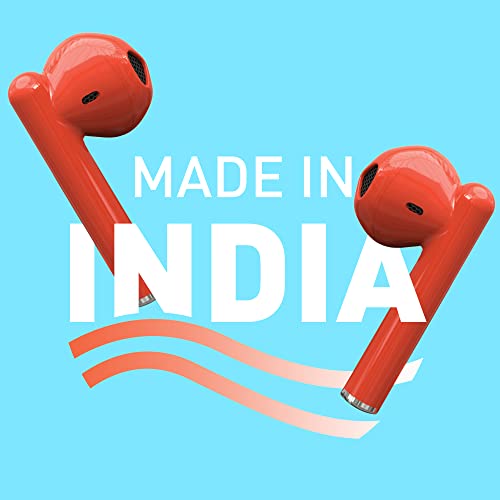 Syska Sonic Buds IEB450 True Wireless Earbuds with Ultra Sync Technology, 20Hr Play BackTime,(Cherry Red, Made in India)