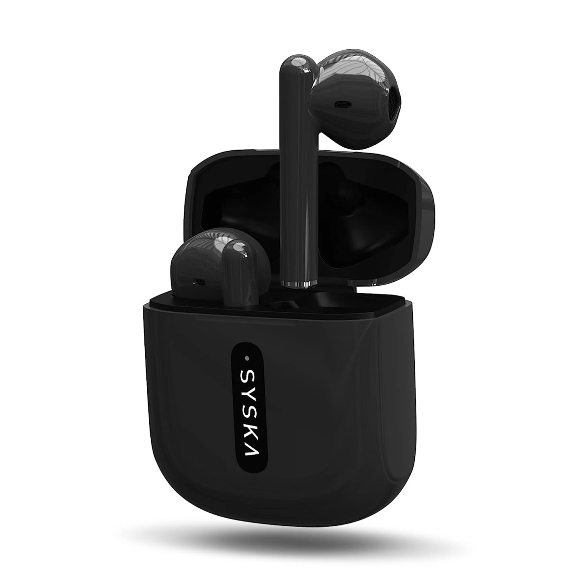 Syska Sonic Buds IEB450 True Wireless Earbuds with Ultra Sync Technology, 20HR Play Time (Jade Black, Made in India)