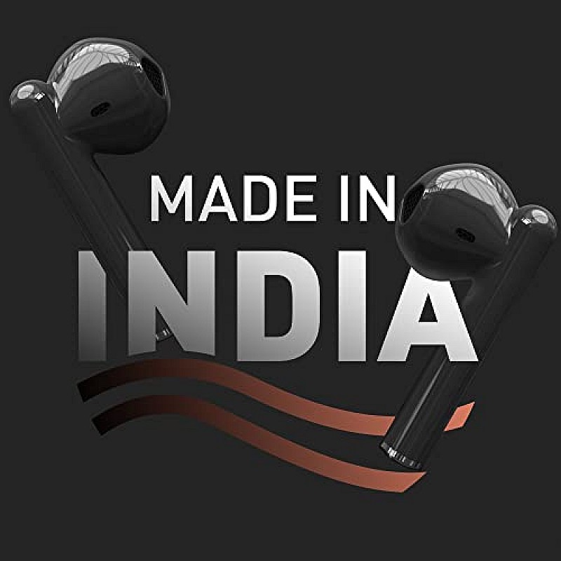 Syska Sonic Buds IEB450 True Wireless Earbuds with Ultra Sync Technology, 20HR Play Time (Jade Black, Made in India)