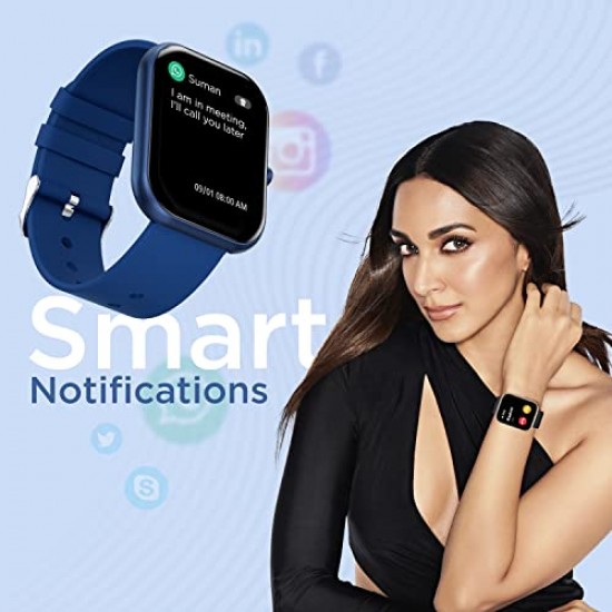 Fire-Boltt Dazzle 1.83 Smartwatch Full Touch Largest Borderless Display and  60 Sports Modes (Navy Blue)