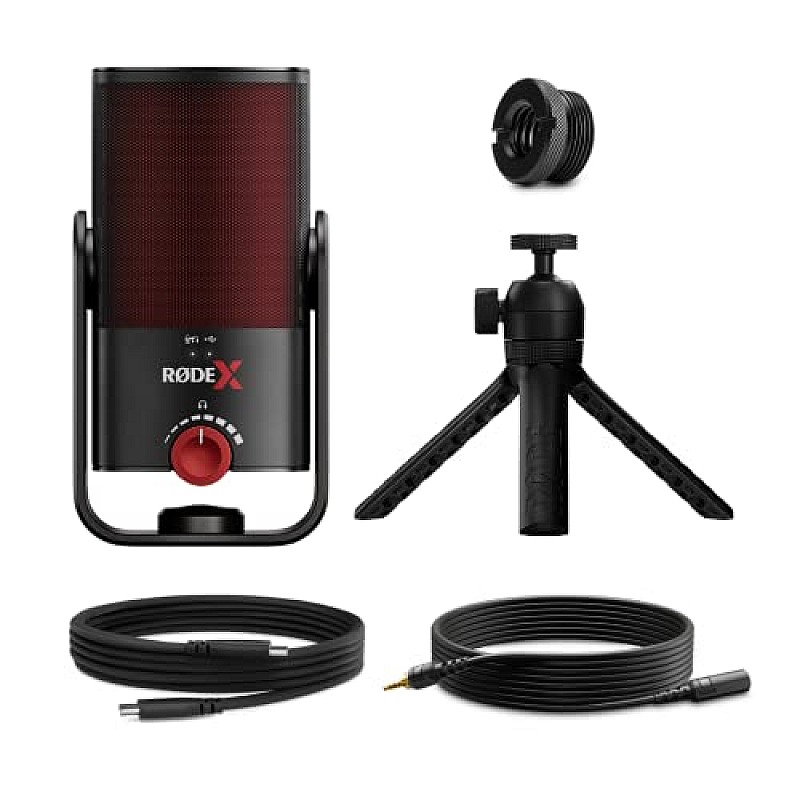 Rode X XCM-50 USB Condenser Microphone,Cardioid Polar Pattern, Headphone Output, Internal DSP, and 360-degree Swing Mount