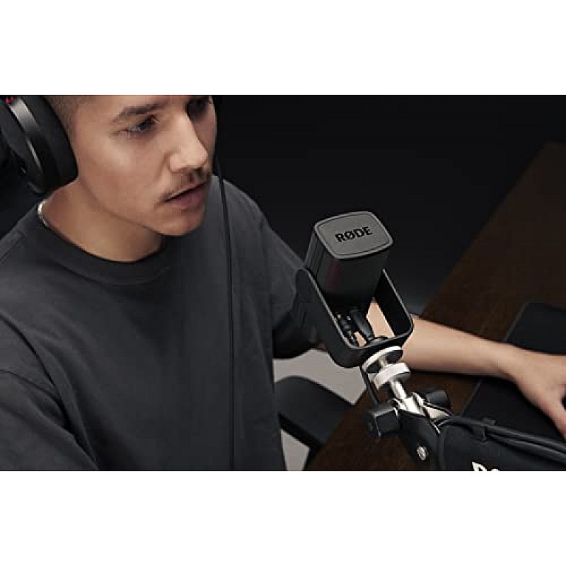 Rode X XCM-50 USB Condenser Microphone,Cardioid Polar Pattern, Headphone Output, Internal DSP, and 360-degree Swing Mount