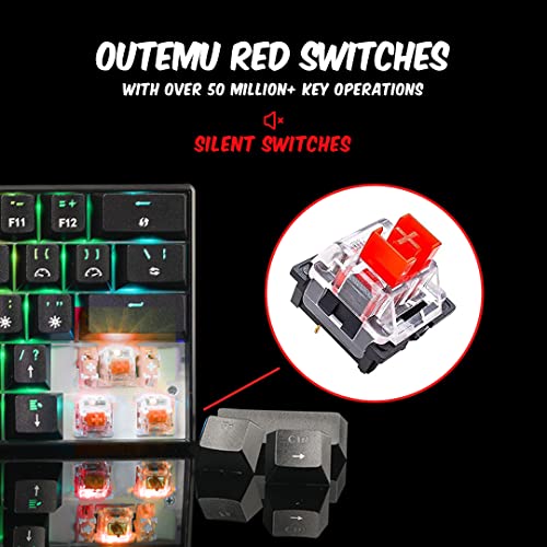 Cosmic Byte CB-GK-32 Themis 61 Key Mechanical Per Key RGB Gaming Keyboard Red Switches Black Cosmic Byte CB-GK-32 Themis 61 Key Mechanical Per Key RGB Gaming Keyboard Red Switches Black