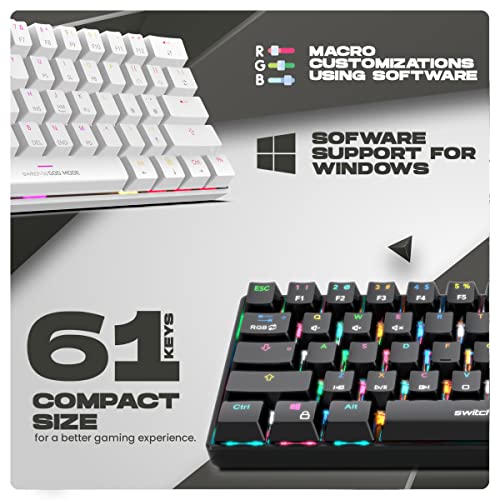 Cosmic Byte CB-GK-32 Themis 61 Key Mechanical Per Key RGB Gaming Keyboard Red Switches Black Cosmic Byte CB-GK-32 Themis 61 Key Mechanical Per Key RGB Gaming Keyboard Red Switches Black
