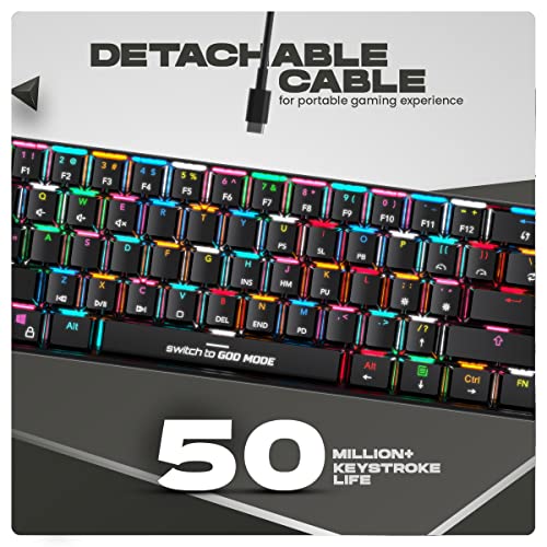 Cosmic Byte CB-GK-32 Themis 61 Key Mechanical Per Key RGB Gaming Keyboard Red Switches Black Cosmic Byte CB-GK-32 Themis 61 Key Mechanical Per Key RGB Gaming Keyboard Red Switches Black