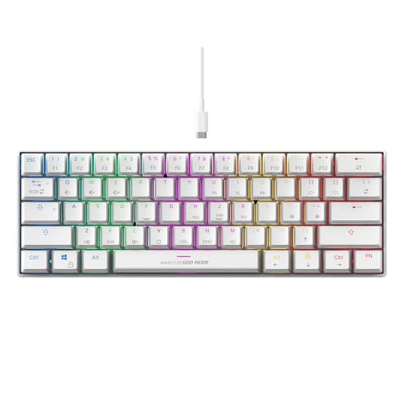 Cosmic Byte CB-GK-32 Themis 61 Key Mechanical Per Key RGB Gaming Keyboard Red Switches Black