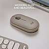 Logitech Pebble Wireless Mouse with Bluetooth or 2.4 GHz Receiver, Silent, Slim Computer Mouse  Sand