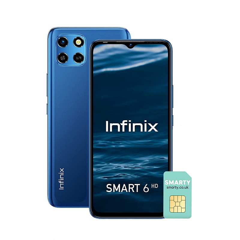 Infinix Smart 6 HD (Origin Blue, 32 GB) (2 GB RAM) Refurbished