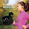 SYSKA Sonic Buds IEB800 True Wireless Earbuds with Ultra Sync Technology, 30Hr Play Time, Smooth Touch Control Jet Black