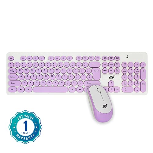 Ant Value FKBRI05 Wireless Keyboard Mouse Combo 110 Keys Full Size Ultra Thin Keyboard for Laptop (Blue) Ant Value FKBRI05 Wireless Keyboard Mouse Combo 110 Keys Full Size Ultra Thin Keyboard for Laptop (Blue)