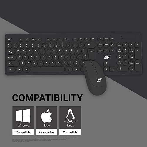 Ant Value FKBRI05 Wireless Keyboard Mouse Combo 110 Keys Full Size Ultra Thin Keyboard for Laptop (Blue) Ant Value FKBRI05 Wireless Keyboard Mouse Combo 110 Keys Full Size Ultra Thin Keyboard for Laptop (Blue)